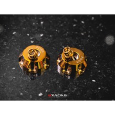 POSH 鈦合金氣瓶上蓋/裝飾蓋 MSP UF2倒叉/MDF2/DDS大熱狗專用 現貨精品改裝, 鈦合金 - 燒金色