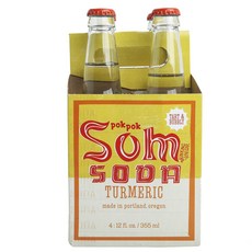 Pok Pok Som 蘇打薑黃, 4件, 355ml