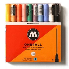 MOLOTOW 127HS 2mm 壓克力顏料筆套組, 10入/粉色套組 200452