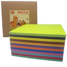 精美牌 幼教色紙 模造色紙 (盒裝混12色) 1000張入 15cm x 15cm 幼教教學專用色紙, 12顏色, 1包