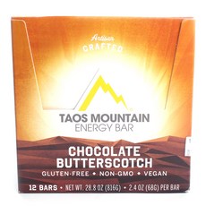 TAOS MOUNTAIN 能量棒, Chocolate Butterscotch, 12份, 68g