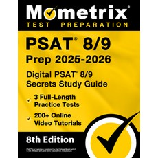 (英文圖書) PSAT 8/9 Prep 2024-2025 - 3 Full-Length Practice Tests 200+ Online Video Tutor... 平裝版, Mometrix Media LLC, 英文
