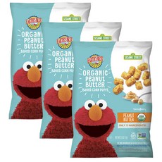 EARTH'S BEST 兒童穀物餅乾 71g, 3包, 花生醬口味