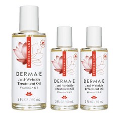 derma e 撫紋維生素A&E護理油, 3瓶, 60ml