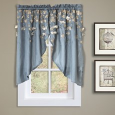 LUSH DECOR 印花遮光簾 2件組, 藍色