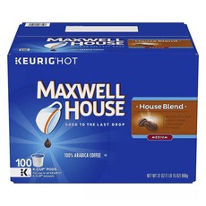 Maxwell House 麥斯威爾 House Blend 中度阿拉比卡膠囊咖啡 100 粒, 100入, 8.8克