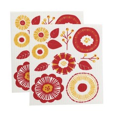 Now Designs 瑞典洗碗廚房抹布, 2個, Blomma