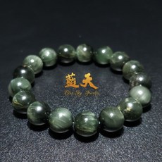 藍天 Blue Sky Jewelry 綠髮晶手珠 12mm