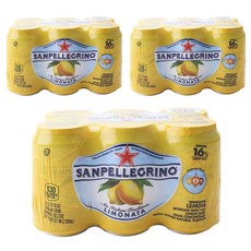 S.PELLEGRINO 聖沛黎洛 氣泡檸檬飲料, 330ml, 18罐