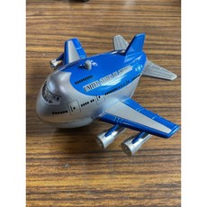 Q 版合金聲光迴力飛機玩具, 黃色, 1個