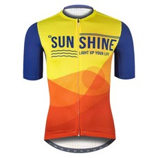 BAISKY百士奇 夏季自行車衣男款短車衣 耀陽 藍 - 透氣速乾，舒適騎行