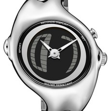 BENLYDESIGN GL570系列 獨特造型黑面不銹鋼錶帶石英錶 -GL570S-S