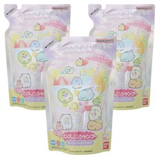 Sumikkogurashi 角落生物 含潤慕斯洗髮精補充包 果香皂香 250ml, 3個
