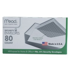 Mead 卡片信封 9.2*16.5mm, 80入, White