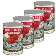 MUIR GLEN 大蒜洋蔥番茄丁罐頭, 4罐, 411g