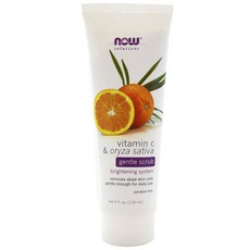 now 維他命C水稻溫和磨砂膏, 1個, 118ml