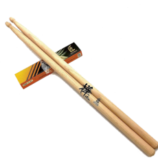匠 何岳樺簽名鼓棒 專業鼓手適用 優質木材 耐用平衡, 原木色, 1個