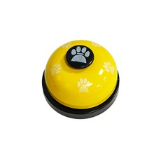 我家 寵物訓練按鈴器 貓狗叫餐鈴 腳印玩具鈴 寵物益智訓練用品, 腳印黃