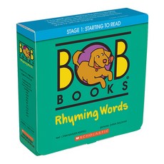 (英文圖書)Bob Books - Rhyming Words Box Set Phonics Ages 4 and Up Kindergarten Flashcar... Boxed Set, Scholastic Inc., 英文, 盒裝套書