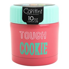波士頓倉庫不銹鋼保溫午餐罐竹碗食品罐, 295ml, 堅韌的餅乾