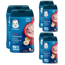 Gerber 嘉寶 副食品水果泥 227g, 6個, 香蕉+草莓