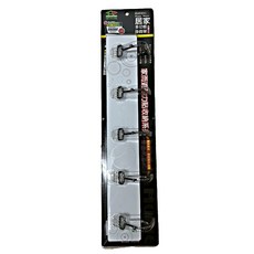 家而適居家多功能掛鉤架 免釘無痕掛勾 牆面收納掛架 門後掛勾, 白, 1個