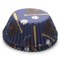 FOX RUN 棒球烘焙杯, 50件, 混色