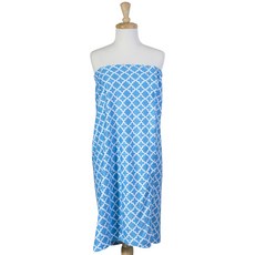 DESIGN IMPORTS 沐浴實驗室 139.7 x 82.6 x 2.5cm, 1個, 藍格子