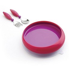 Gerber 嘉寶 嬰兒學習餐具4件組, 嬰兒勺+嬰兒叉+嬰兒餐盤+嬰兒練習邊框, 隨機出貨