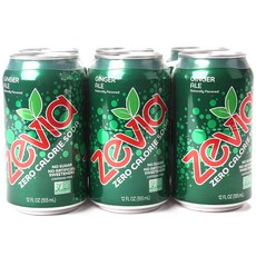 Zevia 零卡薑汁汽水 無咖啡因, 6個, 355毫升