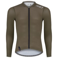 BAISKY百士奇 男款空力薄款長車衣 潔淨IV 咖啡色 長袖自行車衣