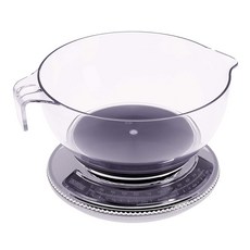 prepworks 漸進式廚房秤可拆卸透明球 + 2.3kg 容量稱重秤套組, 黑色的