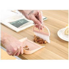 CY.桌上迷你掃把組 鍵盤清潔刷, 北歐粉