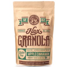 COLUMBIA COUNTY bread and granola 蘋果肉桂亞麻籽格蘭諾拉麥片, 1袋, 340g