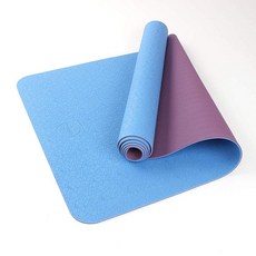 MAJI SPORTS 2 Tone TPE 優質瑜伽墊, 藍色+紫色