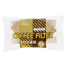 Kalita 咖啡濾紙 NK102 棕色 2~4人用, 1個, 100個
