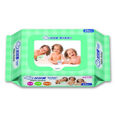 拭拭樂 嬰兒柔膚濕巾隨身包 (25抽), 135g, 1個
