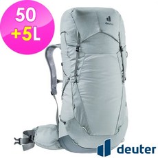 Deuter 德國 AIRCONTACT ULTRA 拔熱式透氣背包 50+5L, 灰色