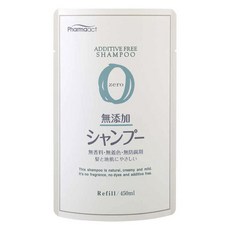 KUMANO 熊野油脂 Zero無添加洗髮精 補充裝, 1個, 450ml
