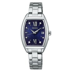 Seiko 精工 特別精選S系列女士太陽能酒桶形金屬手錶 SWFH123