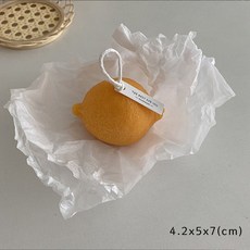 仿真水果造型香氛蠟燭(4款) - INS風造型蠟燭/香薰蠟燭/蠟燭台, 檸檬