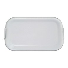 Noda Horo 野田琺瑯 白色系列長方形琺瑯蓋 深型 XL, 1個, 白色