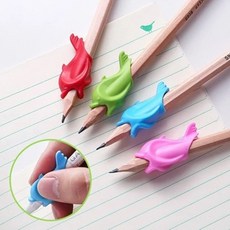 枕頭山 小魚海豚造型握筆器 細桿鉛筆適用 矯正握筆姿勢 獨立包裝, 不挑色, 1個