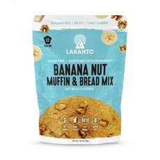 LAKANTO 香蕉堅果瑪芬麵包預拌粉, 1個, 200克