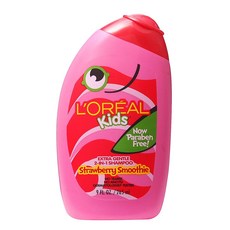 L'OREAL PARIS 巴黎萊雅 2合1超溫和草莓奶昔香洗髮乳, Burst Of Strawberry, 1瓶, 265ml