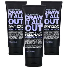 FORMULA10.0.6 去角質面膜 竹炭+梅子 100ml, 3個, 1個