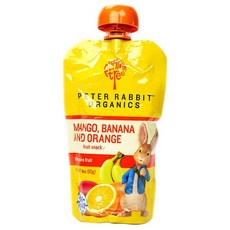 Peter Rabbit 比得兔 水果泥 113g, 芒果香蕉橘子口味, 1包
