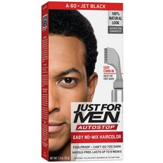 JUST FOR MEN 自動停止輕鬆無混合髮色35克, 1個, A-60 墨黑色