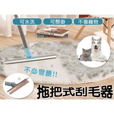寵物除毛器 拖把式刮毛器 長柄地毯耙, 藍色, 1個