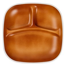 HAKOYA 方形午餐盤, 1個, 白色+鮭魚色